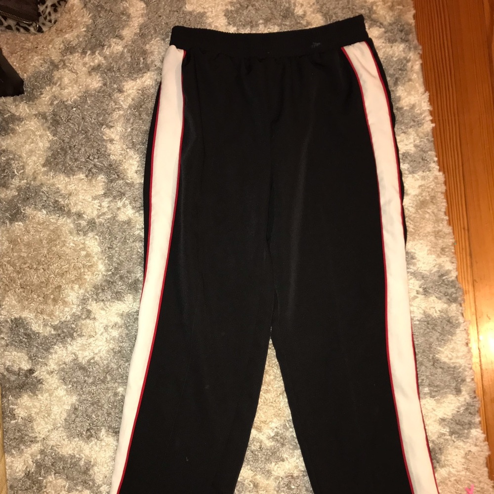 Trendy black with stripe trousers